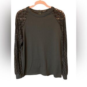 MIHOLL Lace Long Shirt Hunter Green Size XL